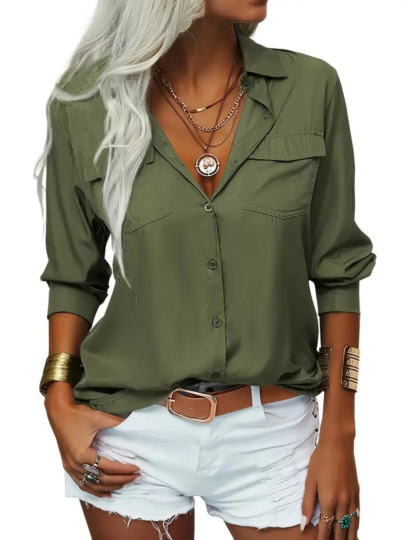Women's Long Sleeve Polo Shirt