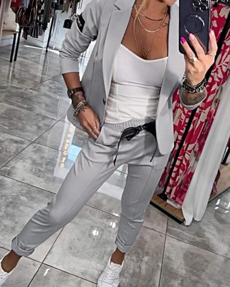 Malou | Stylish Blazer & Jogger Set