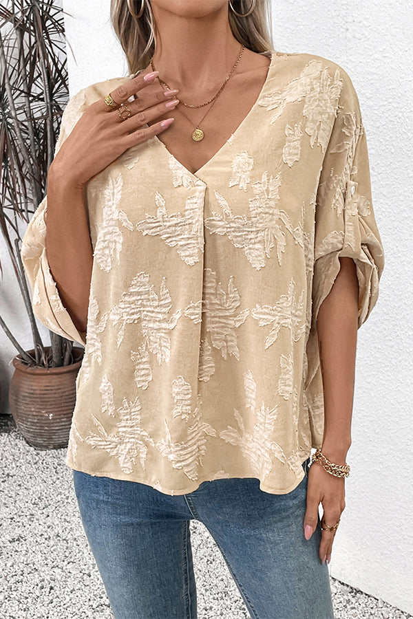 Spring and Summer Women's Jacquard Shirt
