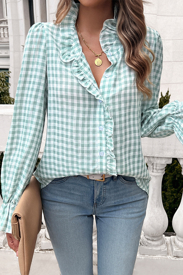 Color-Block Button Shirt