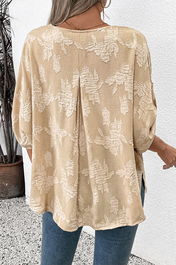 Spring and Summer Women's Jacquard Shirt