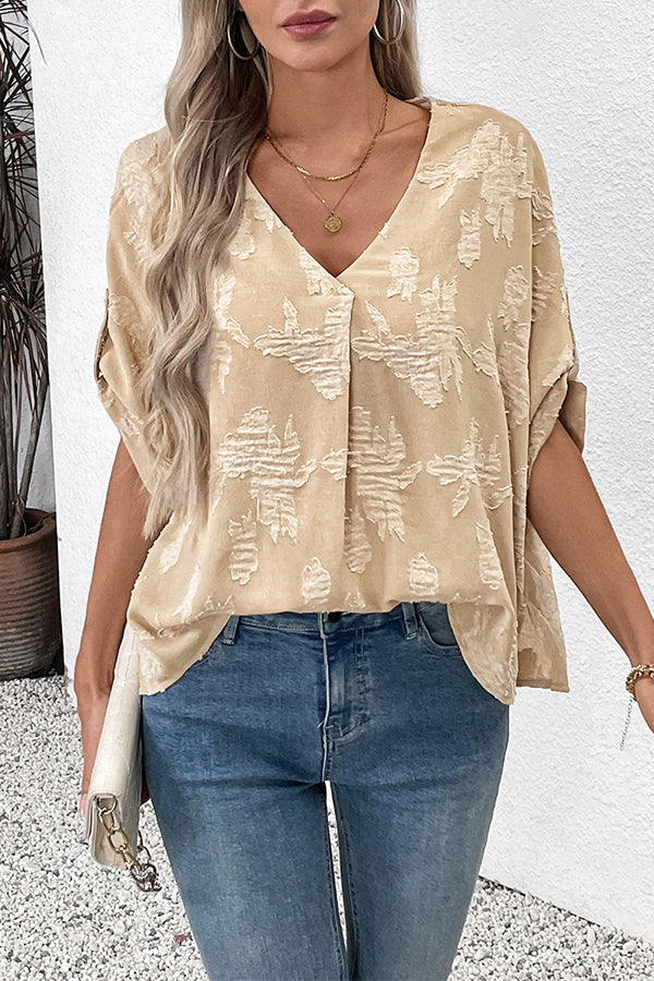 Spring and Summer Women's Jacquard Shirt