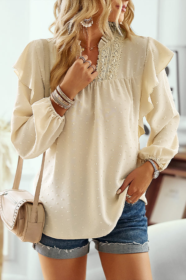 Ruffled Lace Top