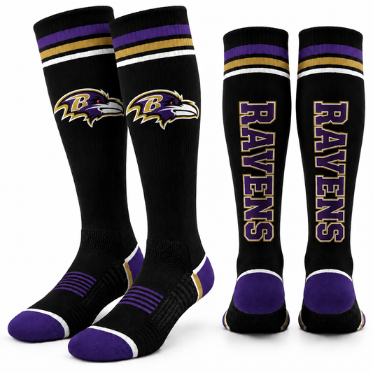NFL Team Baltimore Ravens Knee-High Socks