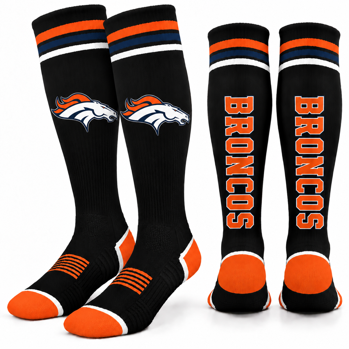 NFL Team Denver Broncos Knee-High Socks