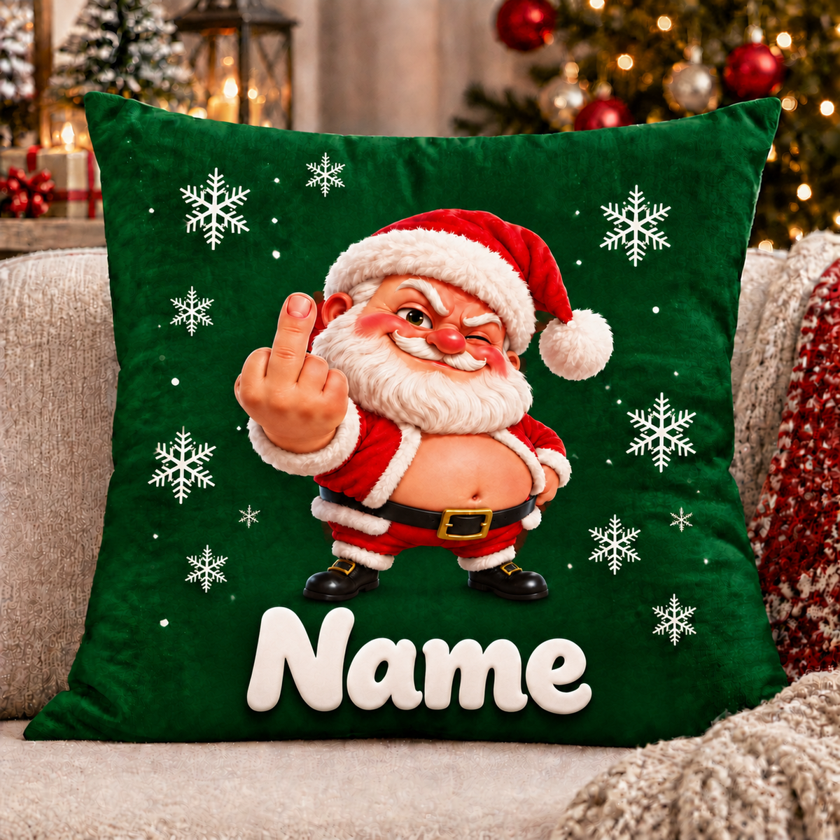 Funny Custom Christmas Character Pillow Covers (Insert Not Included)