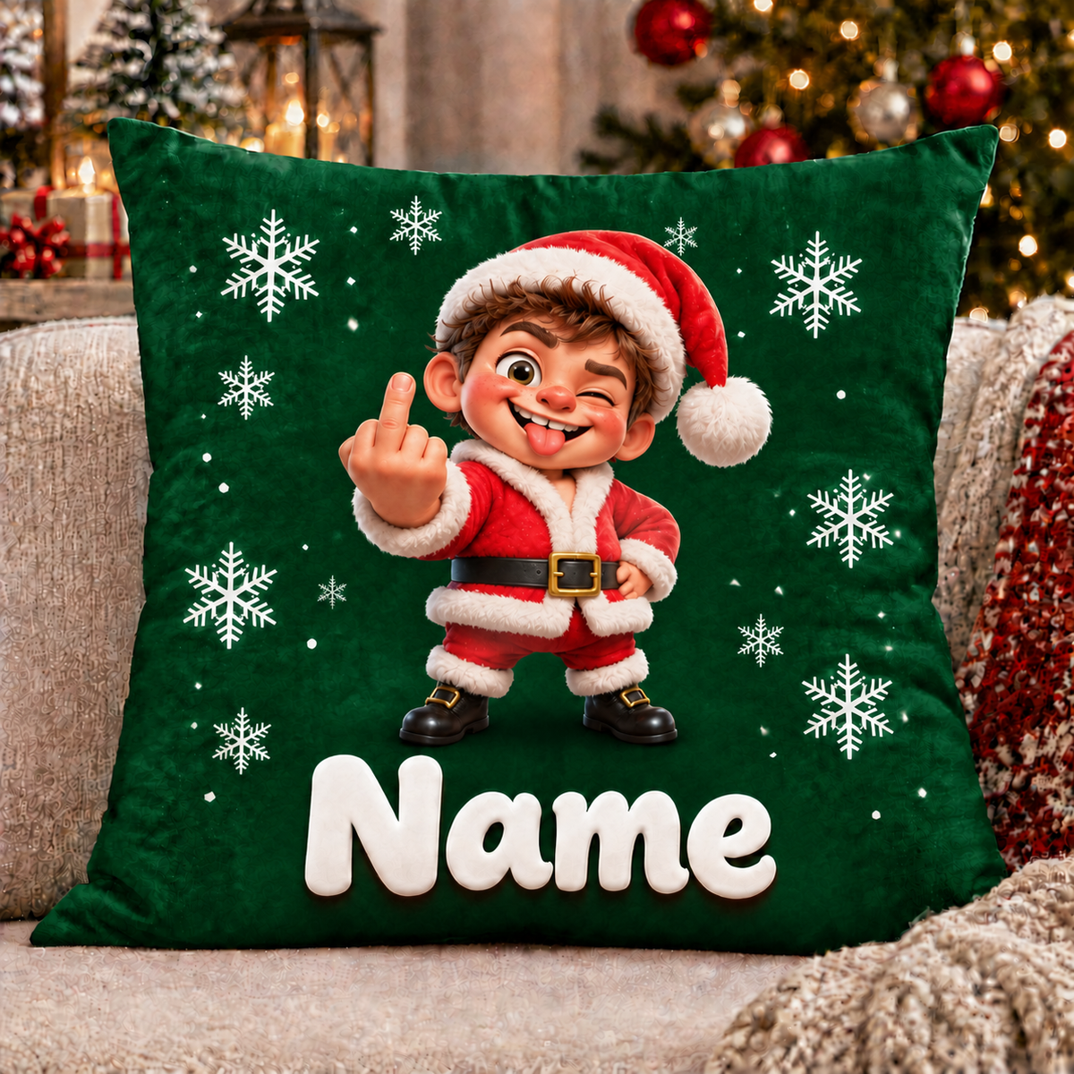 Funny Custom Christmas Character Pillow Covers (Insert Not Included)