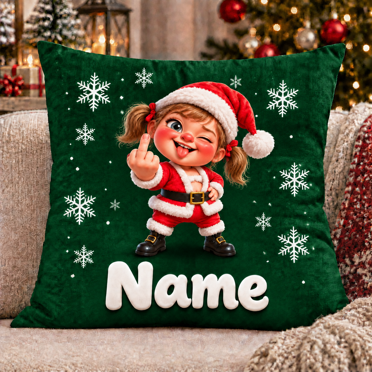 Funny Custom Christmas Character Pillow Covers (Insert Not Included)