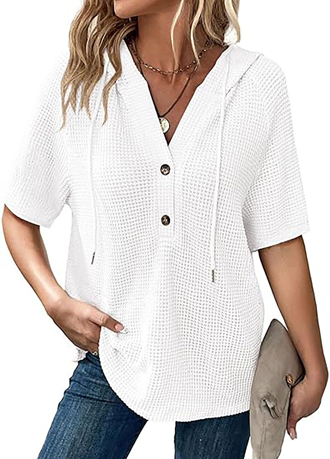 Summer Women's Knitted Short Sleeve Top