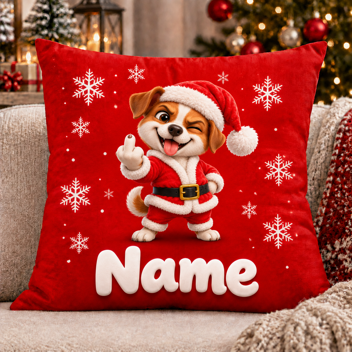 Funny Custom Christmas Character Pillow Covers (Insert Not Included)