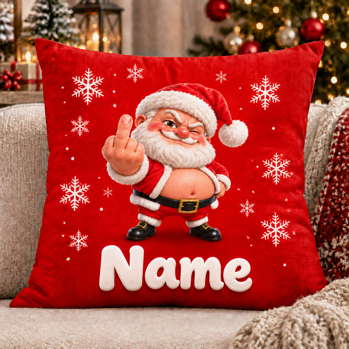 Funny Custom Christmas Character Pillow Covers (Insert Not Included)