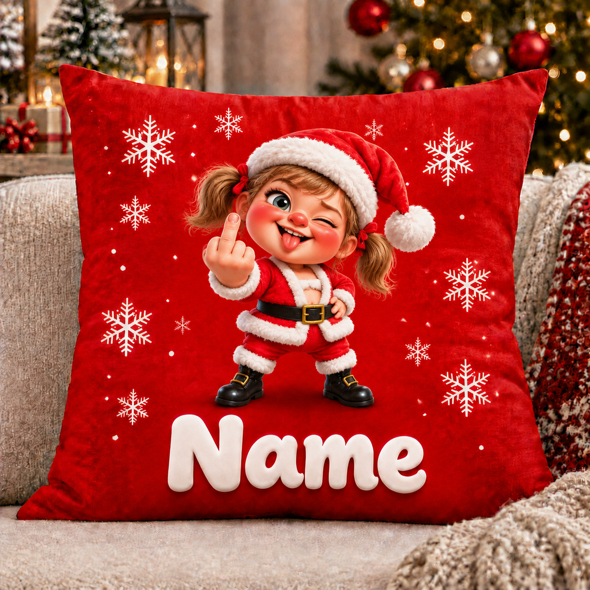 Funny Custom Christmas Character Pillow Covers (Insert Not Included)