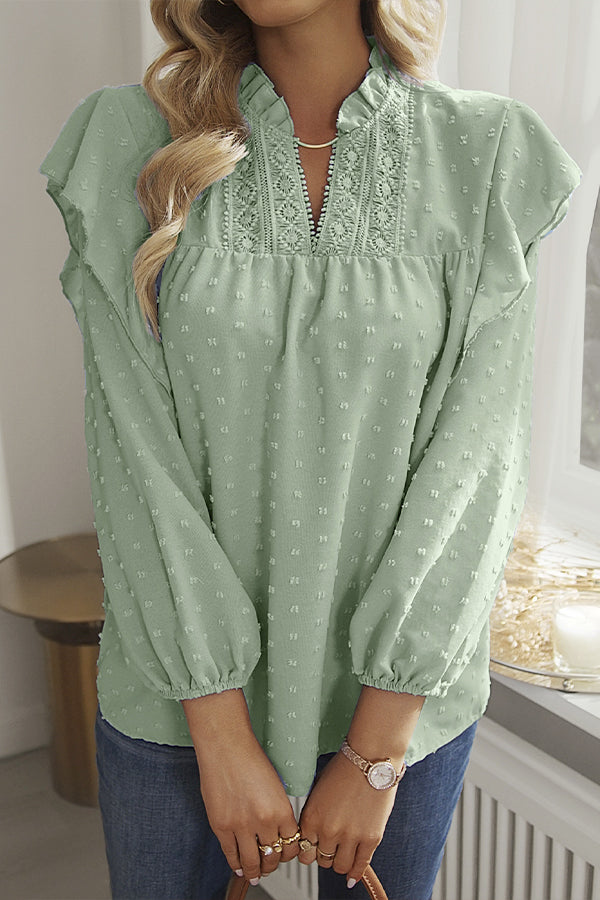 Ruffled Lace Top
