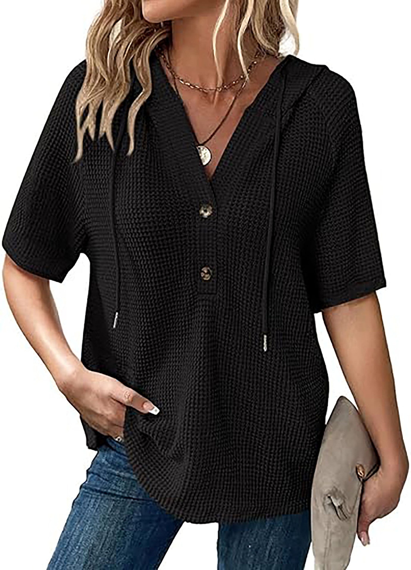Summer Women's Knitted Short Sleeve Top